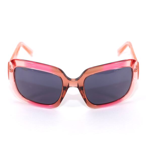 Marc Jacobs Wraparound Oval Sunglasses - Transparent Red Pink Ombre / Grey - NWT - Picture 10 of 10